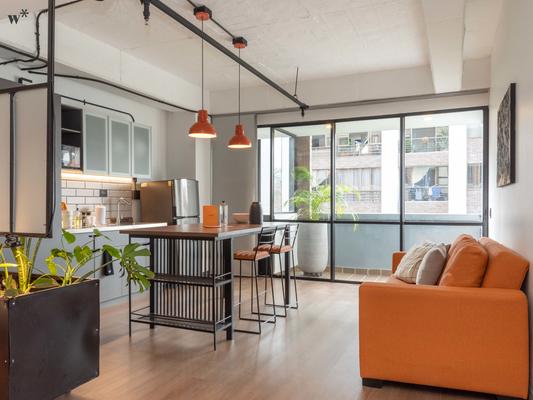 Enchanting  Loft w/ Splendid Balcony in Vibrant Laureles